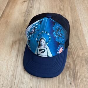 Vintage Hysteric Glamour Japan Angel Mesh Trucker Snapback Hat Navy